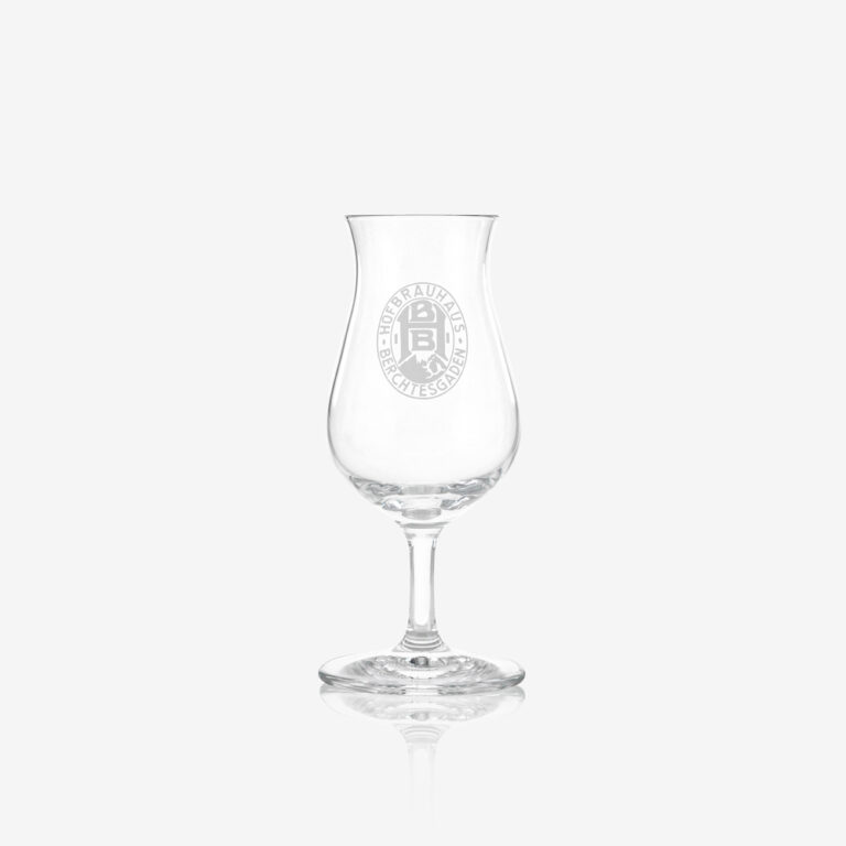 Eisbock Glas mit Logo Gravur